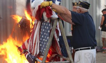 Flag retirement ceremony held on Patriot Day